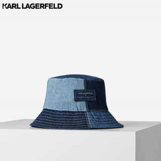 KARL LAGERFELD - KL X AMBER VALLETTA BUCKET HAT DENIM 231W3404 หมวก