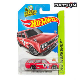 71 DATSUN BLUEBIRD 510 WAGON ลิขสิทธิ์แท้ Hotwheels โมเดลรถเหล็ก ดัสสัน สีแดง