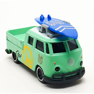 Majorette Volkswagen T1 Pick up - Ride into the Sunset + Surf Board Light Green Scale 1/59 (8cm) ไม่มี package