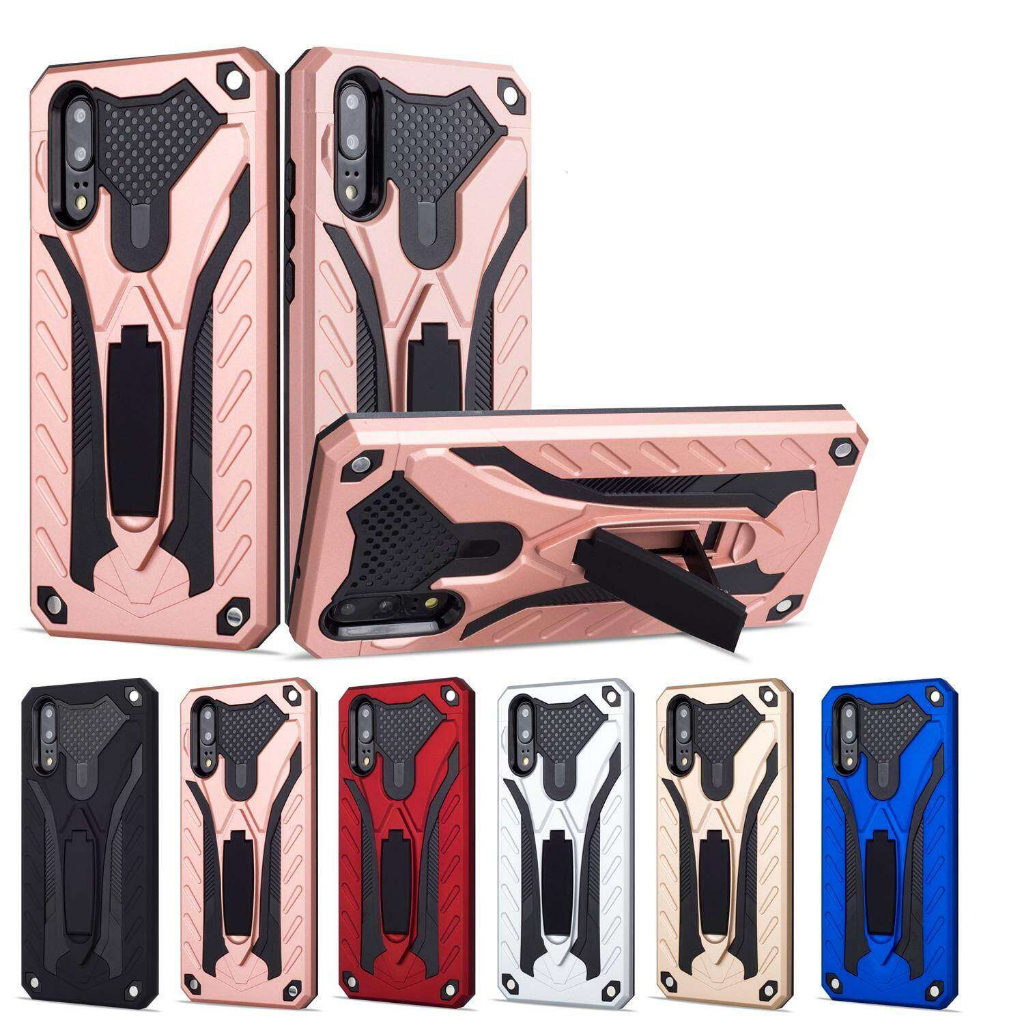 A2z-Shop Huawei Nova 2i Nova 3/3i Nova 4 Nova 5T P10 Lite - Robot Foldable kickstand Silicone Back C