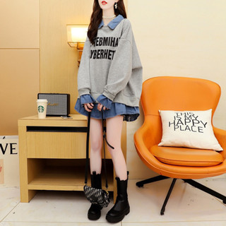 ส่งต่อ เสื้อกันหนาวกึ่งเดรสน่ารักมากๆ Freesize