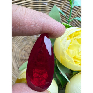 Ruby Thai Lab created 40x18mm 1 pieces weight 76 carats