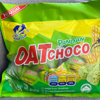 ข้าวโอ๊ตอัดแท่ง Oat Choco รส ใบเตย ( 1 ลังมี 24 ถุง )