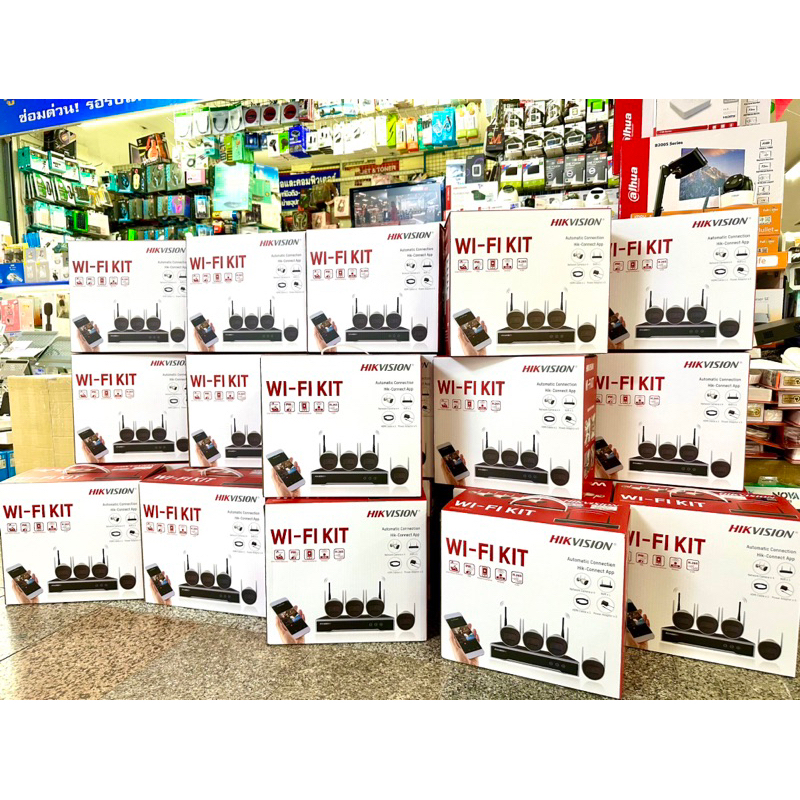 𓊆 ส่งไวทันใจ นายใหญ่ พร้อมส่งจ้า💖😋 𓊇 Hikvision NK42W08H ชุดกล้องวงจรปิดไร้สาย NVR WIFI 8CH+กล้อง WIF
