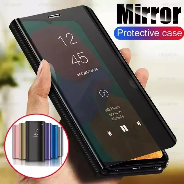เคสฝาเปิดปิดเงา Case Samsung galaxy A14 / A34 / A54 5G เคสฝาพับตั้งได้ เคสกันกระแทก