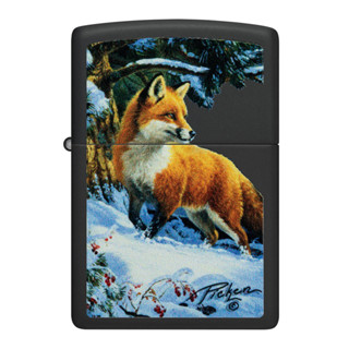 Zippo ไฟแช็กรุ่น 48596  Linda Picken Fox  ของแท้ รับประกันตลอดชีวิต นำเข้าและจำหน่ายโดยตัวแทนจำหน่าย