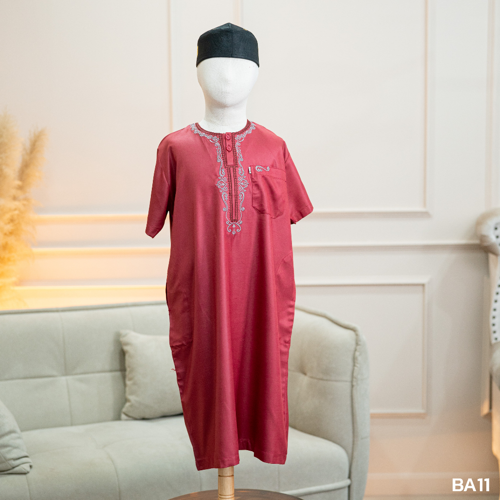 ชุดโต๊ปเด็กชายแขนสั้น ผ้าสปันขัดเงา ปักด้วยลวดลายสวยงาม มีไซส์ตั้งแต่ 2ปี-14ปี B