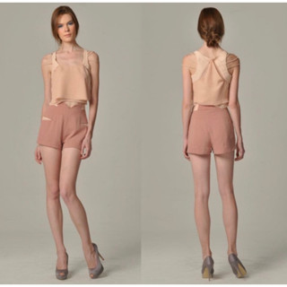 Used once *ของแท้* Thea by Thara เสื้อ+กางเกง เข้าเซต สีนู้ดสวยมาก