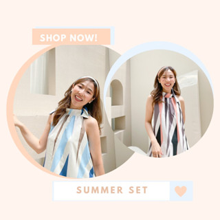 🍑Summer Set💙 (269.-) - Blue/Orange