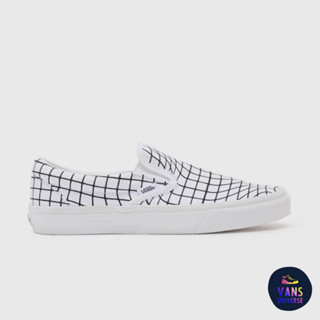 [ของแท้ ส่งฟรี จากไทย] VANS CLASSIC SLIP-ON U-PAINT WARP CHECKERBOARD