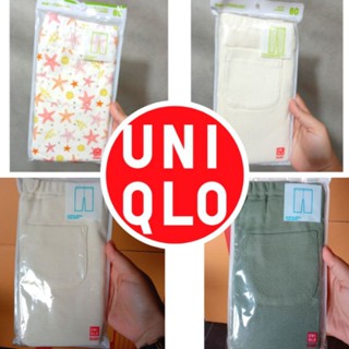 Uniqlo baby size80/100/110cm. ✨สินค้าใหม่พร้อมส่ง กางเกงเลคกิ้งสี่ส่วนมีกระเป๋าหลัง📌ถูกกว่าshop