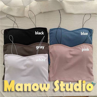 บราสายเดี่ยว เสื้อกล้าม สายเดี่ยว บราสายเดี่ยวแบบสวม 1958# Manow.studio