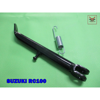 SUZUKI RC100 KICK SIDE STAND “BLACK”  // ขาตั้งข้าง "สีดำ" พร้อมสปริงขาตั้ง สินค้าคุณภาพดี