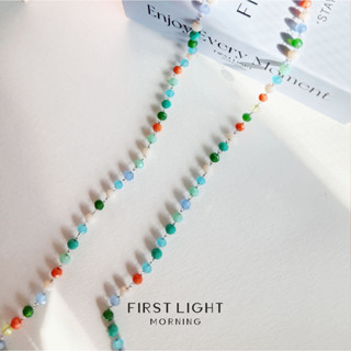 First Light Morning : Amilie Chain สายคล้องแว่นตา สายคล้องแมส สายคล้องหน้ากาก (แถมยางเกี่ยวแว่น)