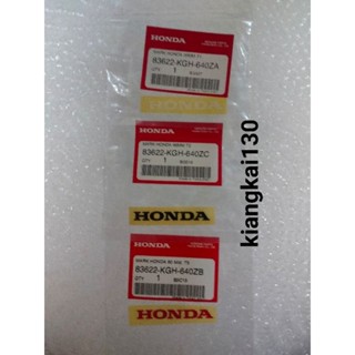 เครื่องหมายHONDAขนาด60มิลลิเมตรมี 3 สีดำแดงขาว