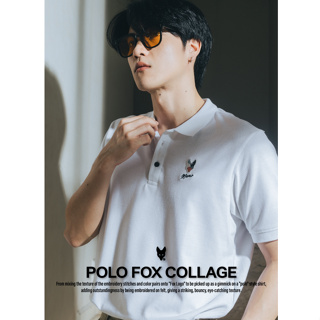 Memo By AEIOU เสื้อโปโล-ปกเรียบ🦊 Memo รุ่น Polo Basic Fox Collage สินค้าลิขสิทธิ์แท้