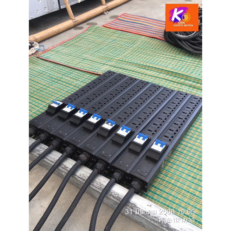 รางปลั๊กไฟฟ้าPDU4-8-9-10-12vct3x6ยาว5-10เมตร