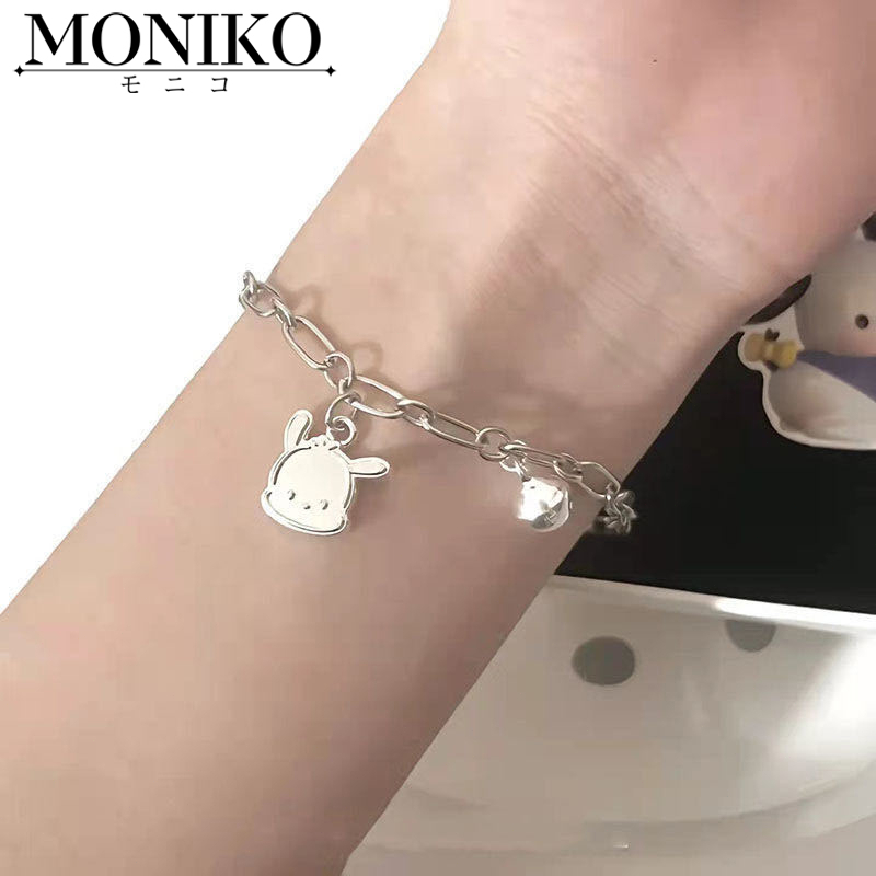 MONIKO เครื่องประดับ สร้อยคอ สร้อยข้อมือ จี้รูปสุนัข Pacha Dog แฟชั่นสําหรับผู้หญิง