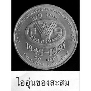 เหรียญ 20 บาท 50 ปี องค์การอาหารและเกษตรแห่งสหประชาชาติ (B27)