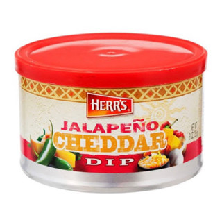 Herrs jalapeno cheddar dip 255g. 🧀เชดด้าชีสผสมพริกจาลาปิโน สำหรับจิ้มขนมปัง นำเข้าจากอเมริกา🇺🇸