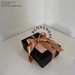 Luxury Black Gift Set – เซตกล่องของขวัญสีดำสุดหรูพร้อมตกแต่งครบชุด