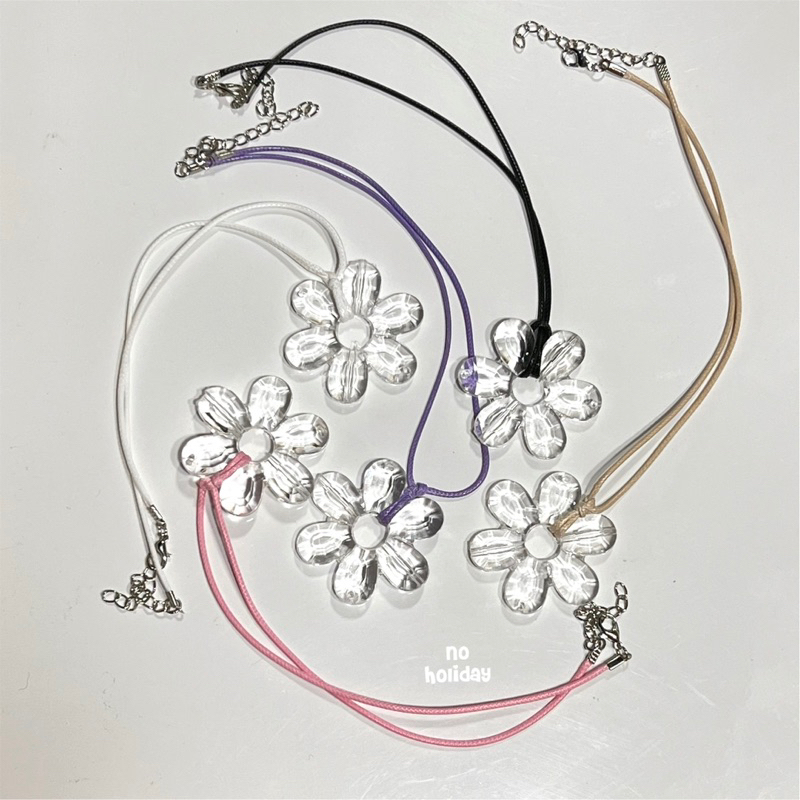 🌸พร้อมส่ง-สร้อยคอ สร้อยY2K Hola Crystal