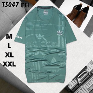 เสื้อคอกลม Adidas เสื้อกีฬาเสื้อออกกำลังกายใส่สบายเนื้อผ้าดี