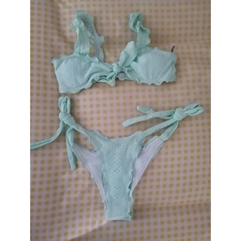 📨ส่งฟรี​EMS​ ชุดว่ายน้ำ Bikini ทูพีช​ shein​ สไตล์น่ารักเซ็กซี่เล็กๆ