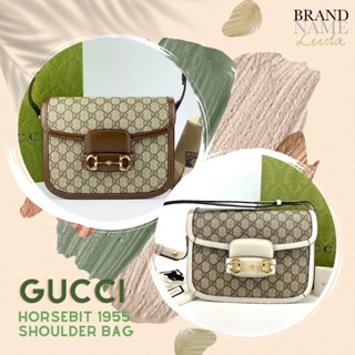[สอบถาม​ก่อนกดซื้อ]​ แท้​ 💯​ New Gucci Horsebit 1955 Bag รุ่นขอบสีขาว/ขอบน้ำตาล/ขอบแดง/สีดำ