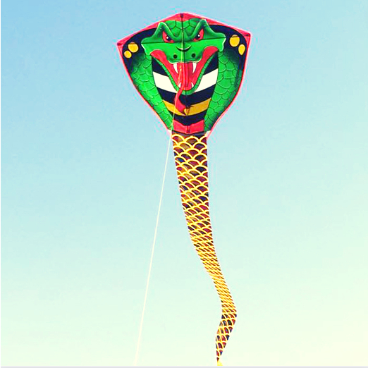 (📌พร้อมส่ง) ว่าว ว่าวงู ขนาด 45 cm หางเลื่อมยาว 7 เมตร สินค้าพร้อมส่งจากไทย แถมเชือกฟรี 50 เมตร