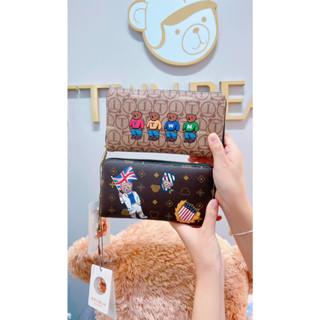 พร้อมส่ง!! TTWN BEAR กระเป๋าตังค์ใบยาว ลายมาใหม่สุดน่ารัก