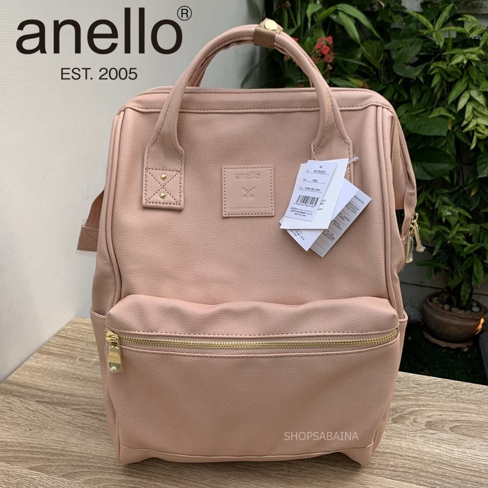 anello แท้100% Pu leather Re-model  Backpack (Classic size) Remodel กระเป๋าเป้สะพายหลัง ไซส์ใหญ่