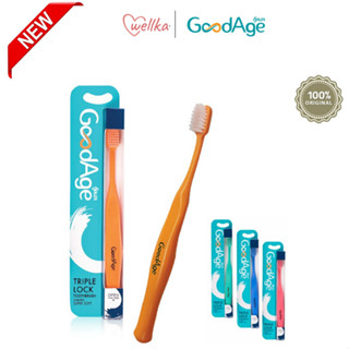 [สินค้าพร้อมส่ง] GoodAge แปรงสีฟัน กู๊ดเอจ Triple Lock ทริปเปิ้ล ล๊อค 1 ด้าม (คละสี)