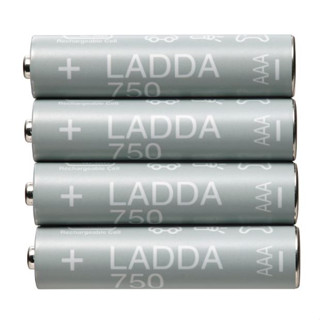 แบ่งขาย ถ่าน ถ่านชาร์จ อิเกีย AAA ควสมจุ 750 mAh แบตเตอรีชาร์จได้ LADDA HR03 1.2V ikea