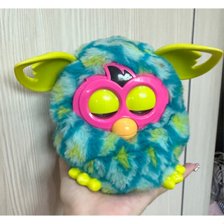 Furby บูม ลายเขียวเข้มสลับเขียวอ่อน มือสอง*