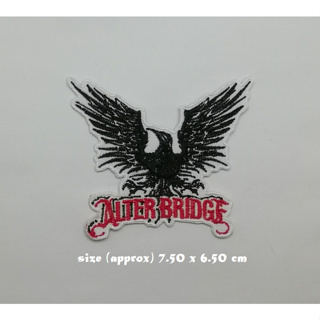 ตัวรีดติดเสื้อ งานปัก ตกแต่งเสื้อผ้า แจ๊คเก็ต Alter Bridge Embroidered Iron on Patch  DIY