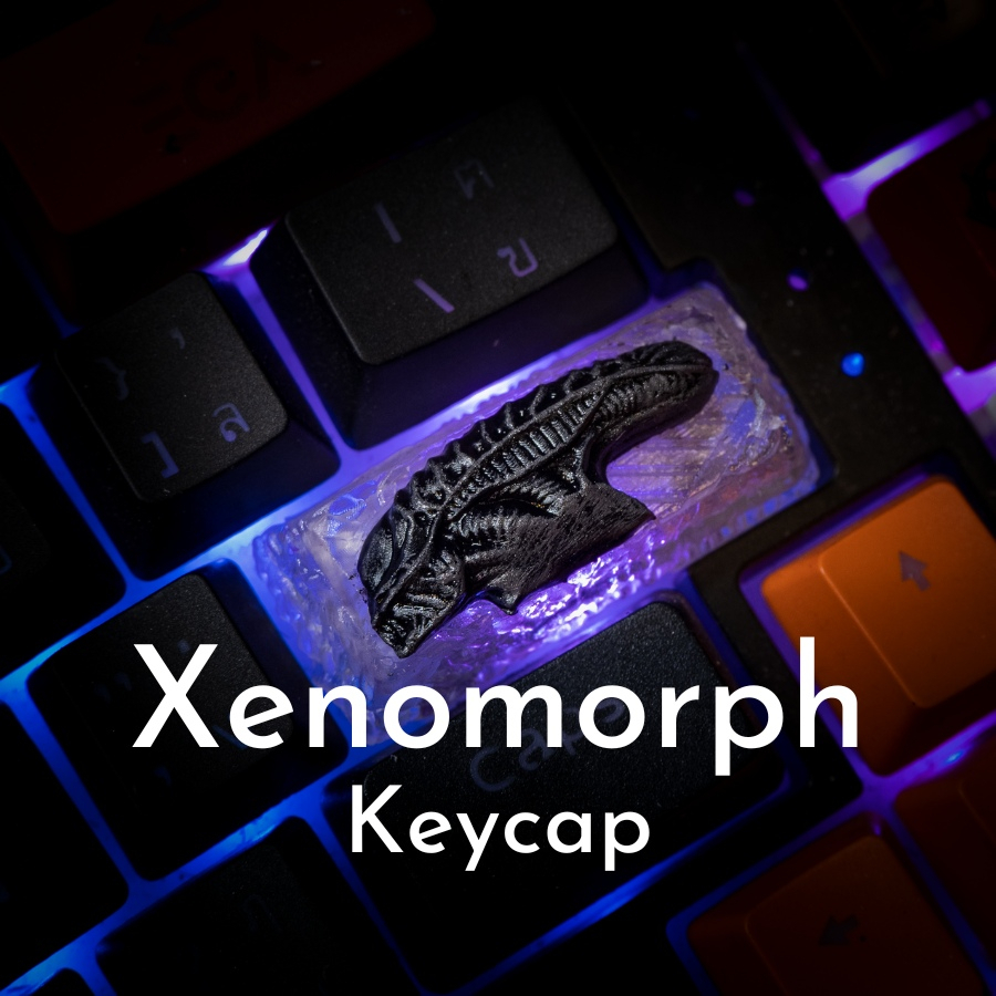 ส่งฟรี Artisan keycap alien xenomorph