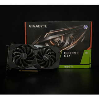 การ์ดจอ : VGA GIGABYTE GTX 1660Ti WINFORCE OC 8GB GDDR6 สินค้ามือสอง ไม่มีกล่อง มีประกันศูนย์ ADVICE 6/12/24