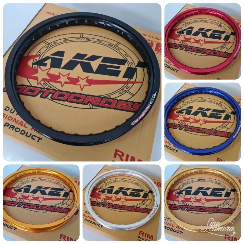 วงล้อวิบาก AKEI MOTOCROSS ขอบ 18, ขอบ 21 ขนาด 1.60×21,1.60×18,1.85×18 (36รู) ของแท้ เกรดพรีเมี่ยม (ร