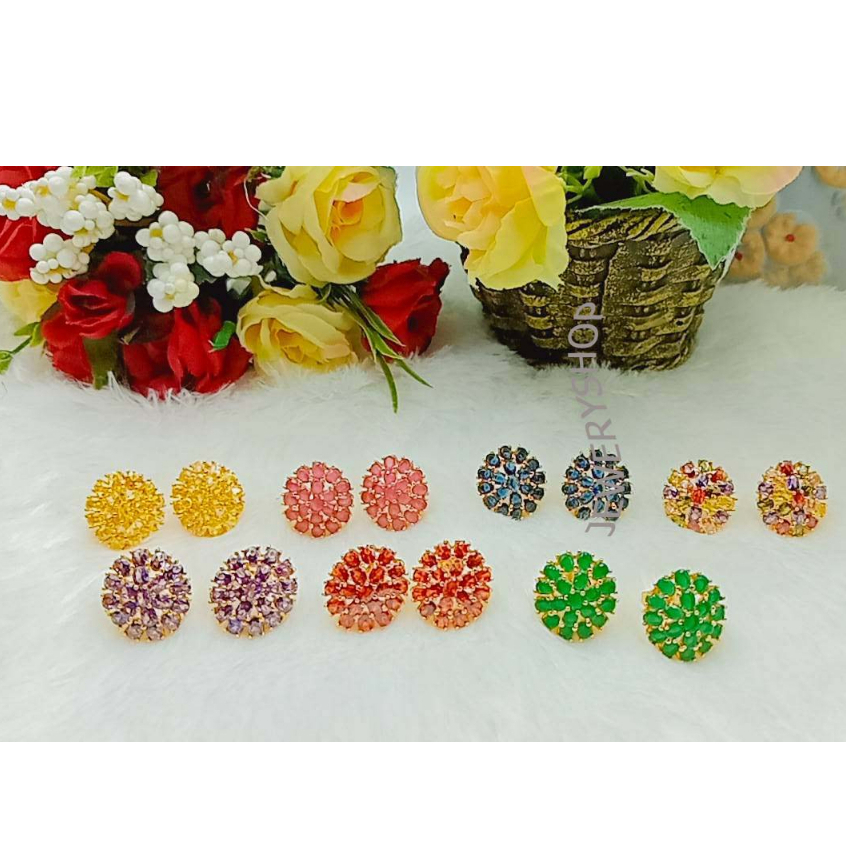 D13 ต่างหูหุ้มทอง ต่างหู ตุ้มหู ต่างหูทอง ตุ้มหูทอง หลากหลายลาย งานไม่แพ้ ไม่คัน - รูปที่ 2