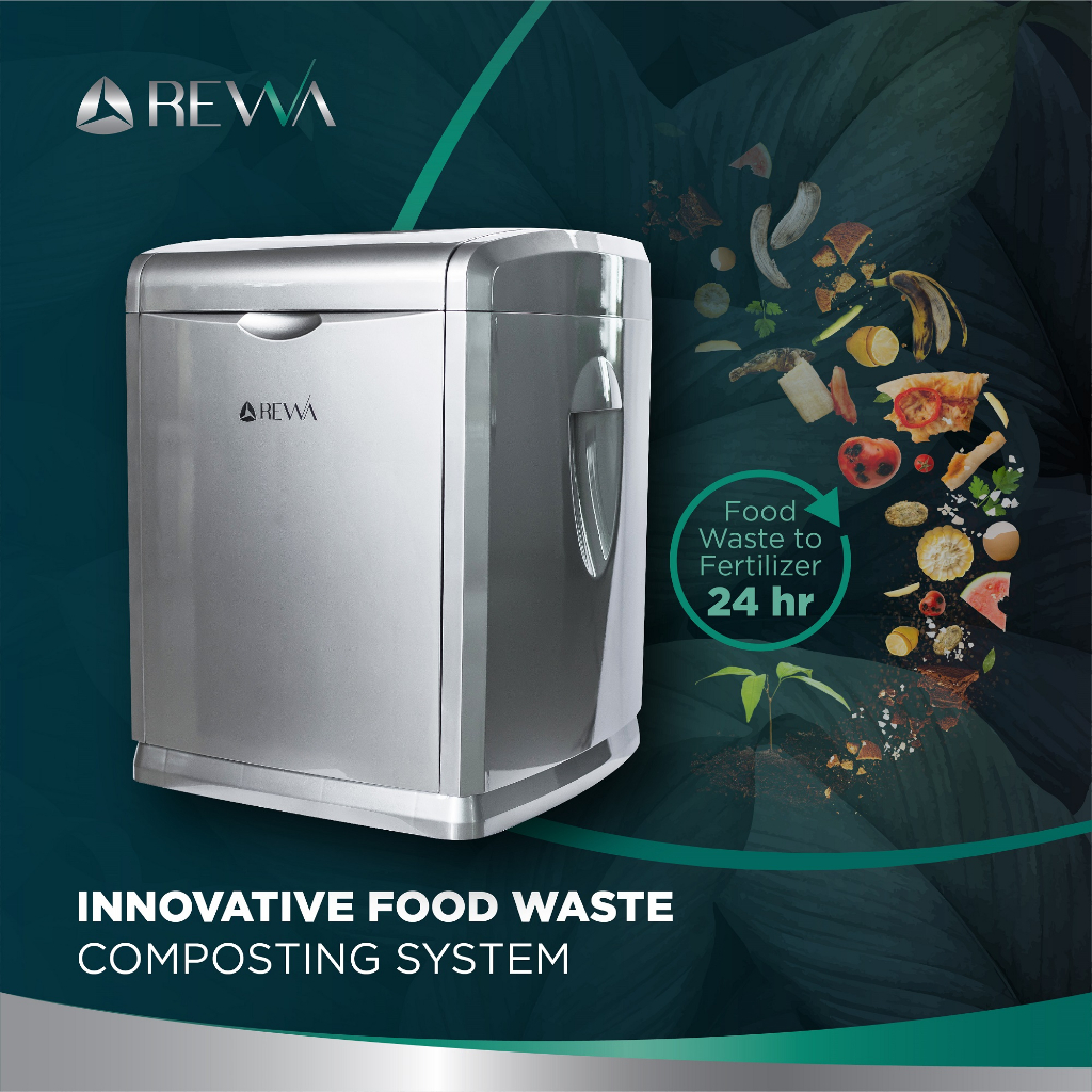 REWA Food Composter เครื่องย่อยขยะเศษอาหาร เปลี่ยนขยะเศษอาหารเป็นปุ๋ยอินทรีย์ภายใน 24 ชั่วโมง เครื่องทำปุ๋ย