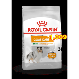 Royal Canin Mini Coat Care 3Kg. สูตรบำรุงขน อาหารเม็ดสำหรับสุนัขพันธุ์เล็ก