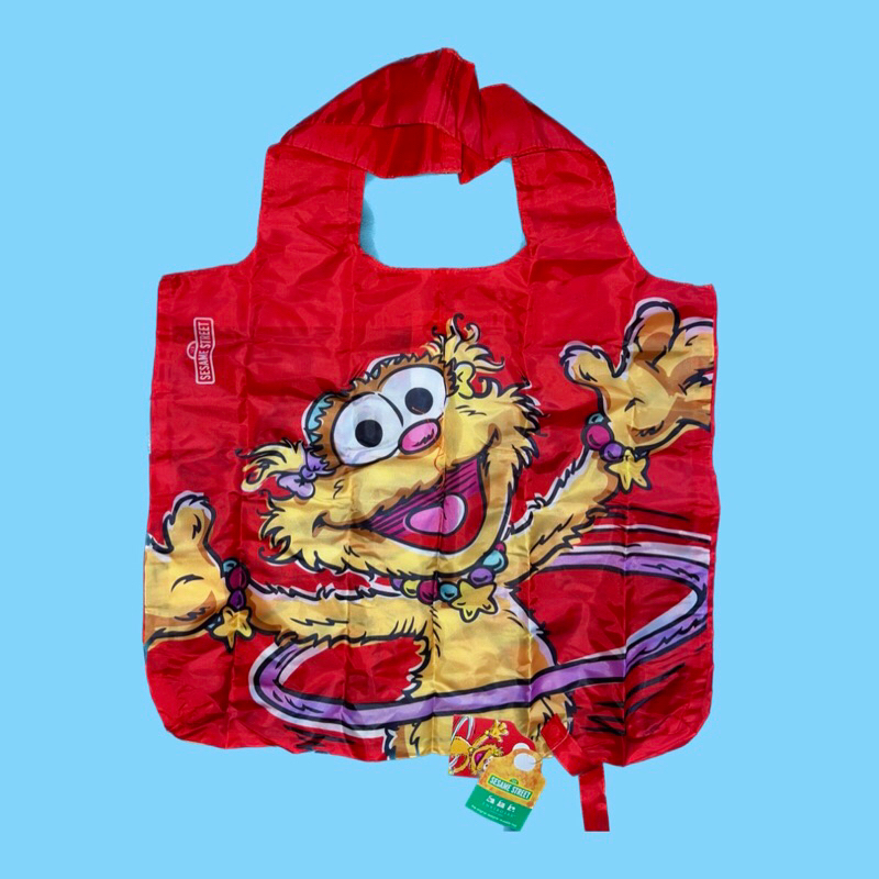 Envirosax ลาย Zoe จาก Sesame Street ลิขสิทธิ์เเท้ กระเป๋าผ้าพับเก็บได้
