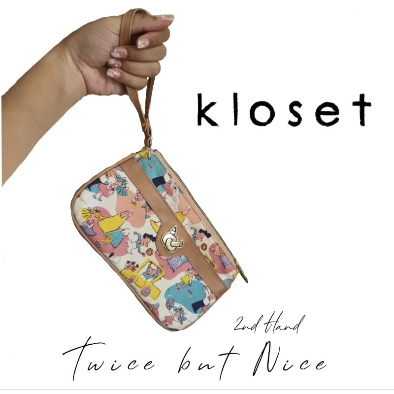 (มือสองสภาพ 80%)กระเป๋าคล้องมือ Kloset