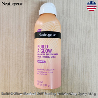 Neutrogena® Build-A-Glow Gradual Self Tanning Moisturizing Spray 141 g นูโทรจีน่า สเปรย์ เปลี่ยนผิวเป็นสีแทน