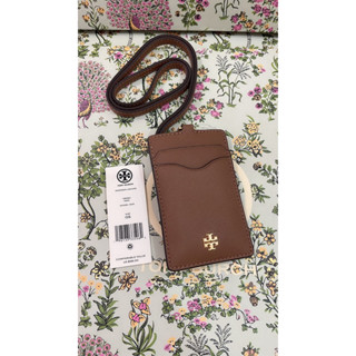 พร้อมส่ง 🔥Sale 2099🔥ใส่บัตรพนักงาน Tory Burch Emerson Lanyard หนัง Saffiano