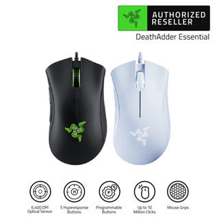 [สินค้าขายดี] Razer DeathAdder Essential Wired Gaming Mouse 6,400DPI Optical Sensor (เมาส์เกมมิ่ง)