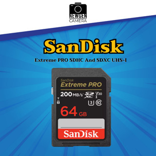 เมมโมรี่การ์ด Sandisk SD 64GB 200MB Extreme Pro ของแท้ พร้อมส่ง