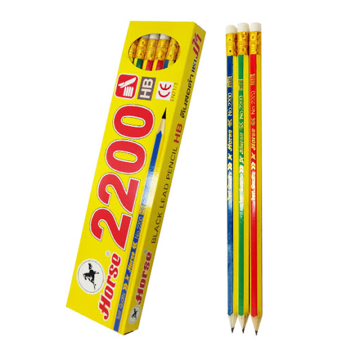 Horse (ตราม้า) ดินสอ ดินสอไม้ HB รุ่น H-2200 ( 12 ด้าม / กล่อง )