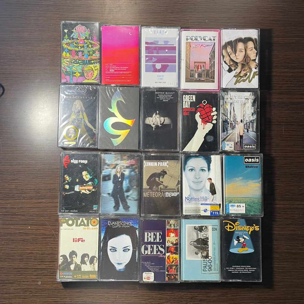 เทปเพลงไทย สากล เทปคาสเซ็ท cassette tape: Safeplanet, Green day, เขียนไขและวานิช, Lany, Polycat, วี 